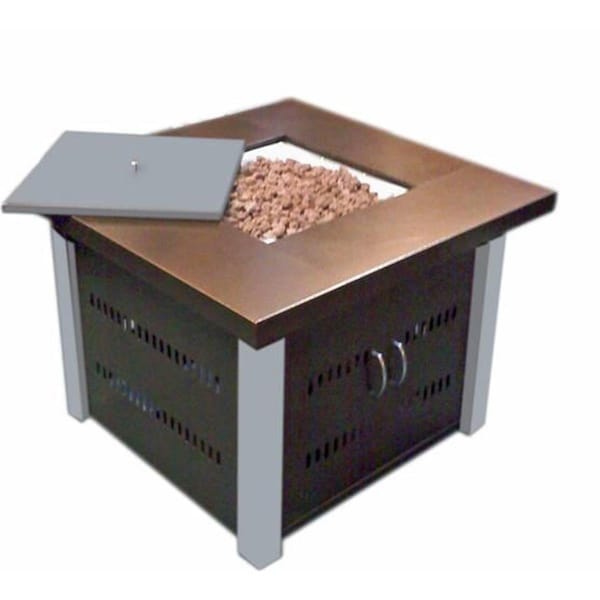 Gardencontrol Propane Firepit Antique Bronze- Stainless Steelfinish GA40313 - main